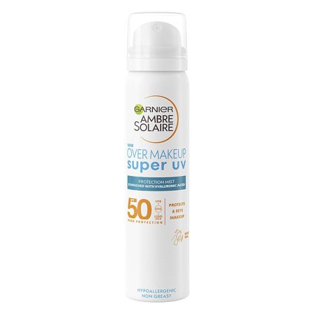 Garnier Super UV Over Makeup Mist SPF 50+ 75 ml, Skincare, Solcreme, Solcreme Til Ansigtet