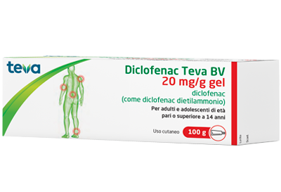 Diclofenac Teva Gel 100g 20mg/g
