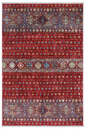 Handgeknüpft Shabargan Teppich 200X307