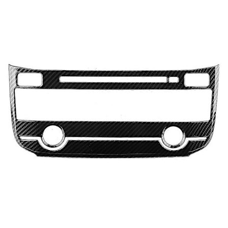 Bil Kulfiber Aircondition Center Mode Knap Ramme Trim Tilbehør Passer til Jaguar XE XF