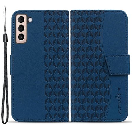 For Samsung Galaxy S23+ Deksel Preget PU Lær Lommebok Stativ Smartphone Deksel