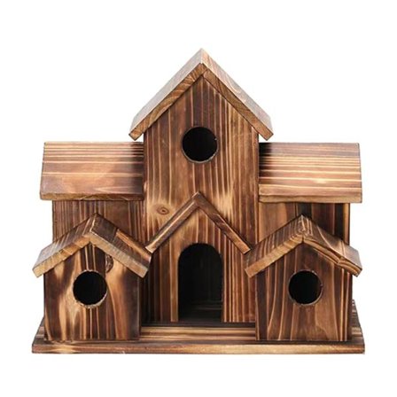 3 stk Wood Hummingbird House - Mini Wood Bird House | Hummingbird Swing Nest For Utvendig Oppheng, Husdyr Hytte For Svale Sparrow Hummingbird Finch H