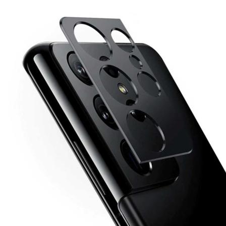Galaxy S21 Ultra Linsskydd Skydd För Kamera Kameralins Svart Svart