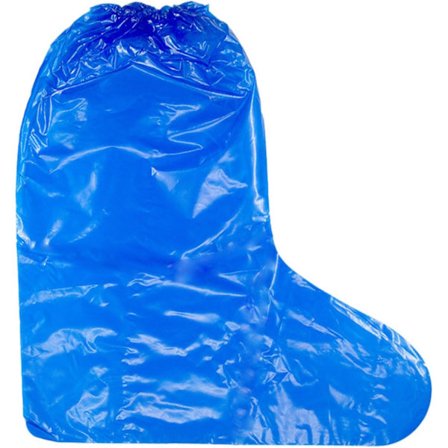 Engangs vandtætte støvleovertræk til regnsko til mænd og kvinder, 8 par blå vandtætte skridsikre skoovertræk