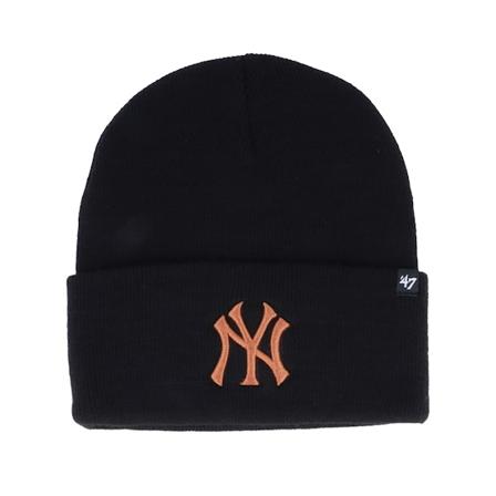 47 Brand - MLB Musta cuff Beanie - New York Yankees Haymaker Knit Black Cuff @ Hatstore
