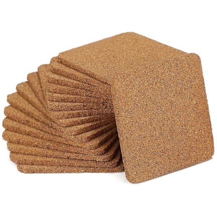 20 st. Korkunderlägg för Drycker - Runda Dryckesunderlägg - Tillverkade av Kork