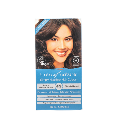 Tints of Nature Hårfärg Mellanbrun 4N