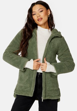 Happy Holly Sandy Teddy Jacket Dusty green Klær