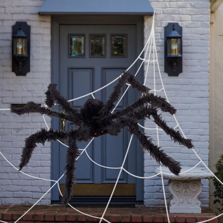 Iso Hämähäkki Hämähäkinverkolla Koriste Setti