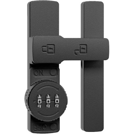 Vippelås med kombinasjon 90/180 graders skyve-/svingdørlås bolt for port låve garasje skur vind