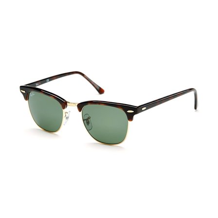 Ray-Ban Clubmaster -Aurinkolasit - Green Round - Ray-Ban RB3016 W0366 49