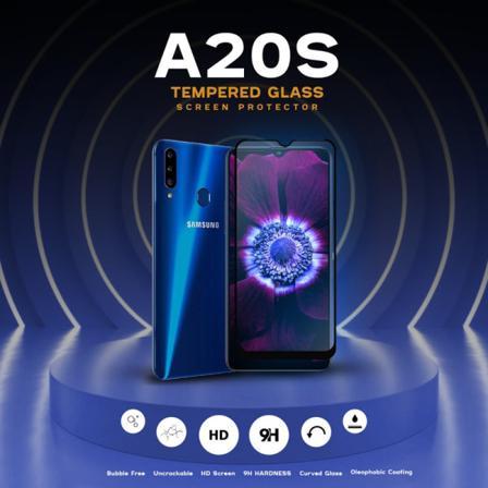 Samsung Galaxy A20s -härdat Glas 9h-super Kvalitet 3d Skärmskydd