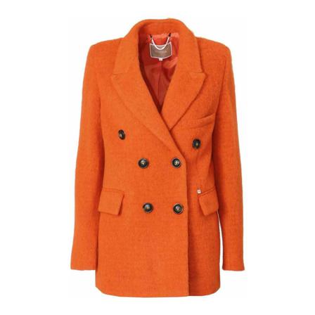 Kocca, Double-Breasted Coats Oranje, Dames, Maat:S
