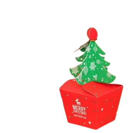 20 stykker Søte Mote Baby Barn Xmas poser Papir Carrier Krukke Sukker Eske Juletre