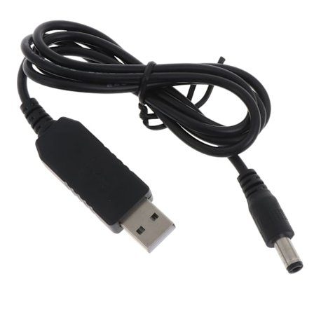 USB til DC9V Adapter Omformer Kabel USB til DC 5.5mmx2.1mm for Ruter Høyttaler