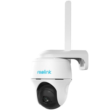 Reolink Go PT Plus (G430) hvitt 4G-kamera 2K 4MP Super HD AI viltkamera, fjøskamera med Pan & Tilt - uten solcellepanel - innebygd 32GB lagring