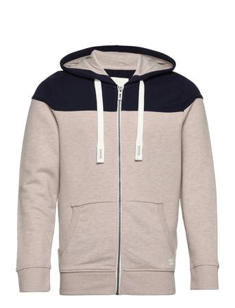 Sweatjacket With Blockstripes Patterned Tom Tailor