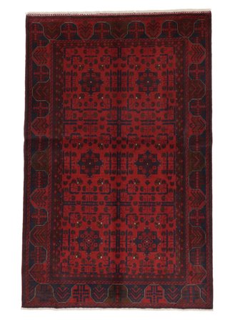 Medallón Pequeño Afghan Khal Mohammadi Alfombra 123X194 Lana