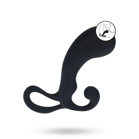 Bulb with Loop Silicone Prostate Massager - L - Black - Vuxen.dk: For ham