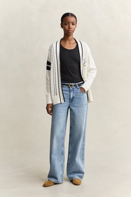 GANT - Avslappede jeans til dame semi light blue broken in