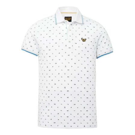 PME Legend Short sleeve polo Hvid, Herre