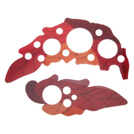 2 stk. Lydhullklistremerke 41in Folkegitarbeskyttelse Instrumentverktøy PVC Drueblader Form