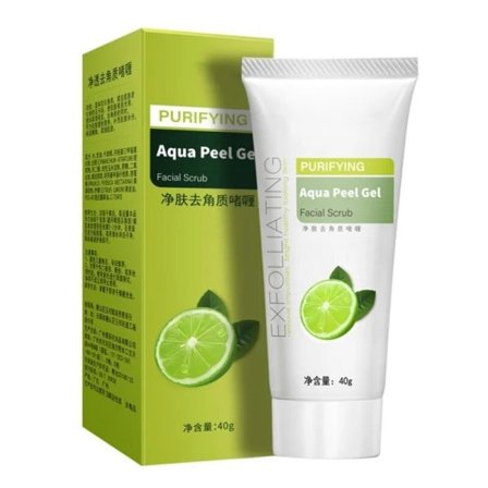 40g Exfolierande Gel Ansikte Skrubb Peeling Gel Rengöring Whitening Citron Vitamin C Ta bort akne pormask