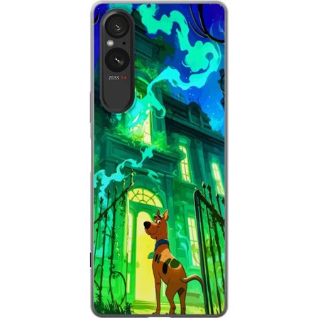 Yhteensopiva Puhelinkuori Sony Xperia 10 VI Scooby Doo juliste aavekoti sarjakuvamysteeri koira retrot sarja aave vihreä pelottava Halloween taide