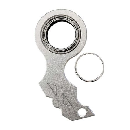 Nøkkelring Spinner Fidget Leke Lommeformat Fingertupp Metall Gadget Nøkkelring Stresslindring & Anti-Angst Sensoriske Leker for Tenåringer & Voksne 