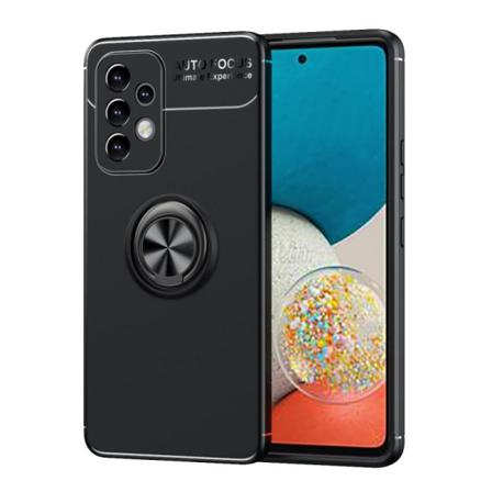 Samsung A53 5g Praktisk Stöttåligt Skal Med Ringhållare V3 Svart