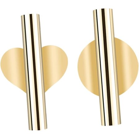 2 stk. Metal Dekoration Blomster til Væg - Rør Have Ornament Kontor Dekoration Festival Monteret Hjem Vedhæng Væg Vase Planter Mount Bryllup Rørholder