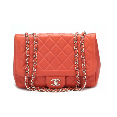 Chanel Vintage, Pre-owned Matelasse Flap Chain Bag Rood, Dames, Maat:ONE Size