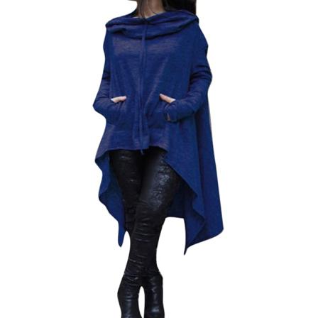 Långärmad Tröja För Kvinnor I Enfärgade Hoodies