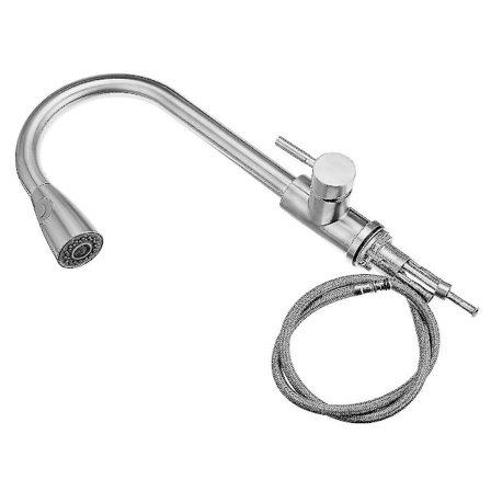 Kjøkkenkran 360 Svingbar Vannkran Uttakbar Varmt Kaldt