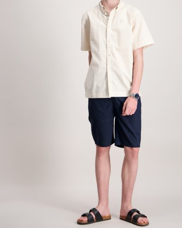 Lyle & Scott Linen Short Blauw Shorts Jongens - Kids Brand Store