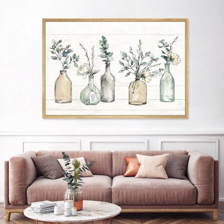 Veggdekor Kunst Moderne Galleri Trykk Vase Grønt Tema Bilde Kunstverk Hengelig Kjøkken Soverom Innredning Mål 30 x 40 cm