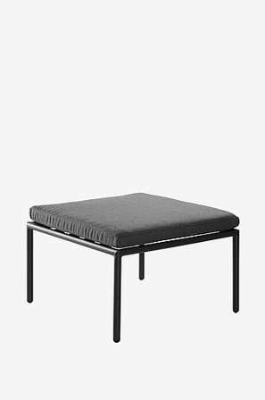 Jotex - Skammel/bord Black mdf/metal - MENTON - Køb Havestole & haveskamler hos Jotex