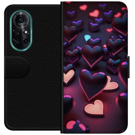 Kompatibel Tegnebogsetui til Huawei Huawei nova 8 Pro Midnatshjerter