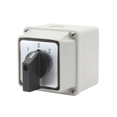 Drejekontakt LW26-20/3 dobbelt drejekontakt 3 positioner 12 terminaler med vandtæt hus 380 V 20 A