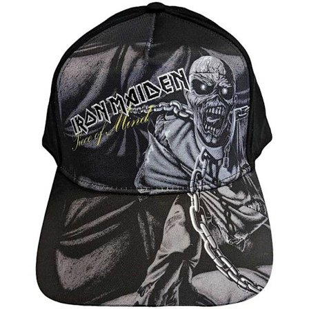 Iron Maiden Unisex Adult Piece Of Mind Greyscale Baseball Cap O