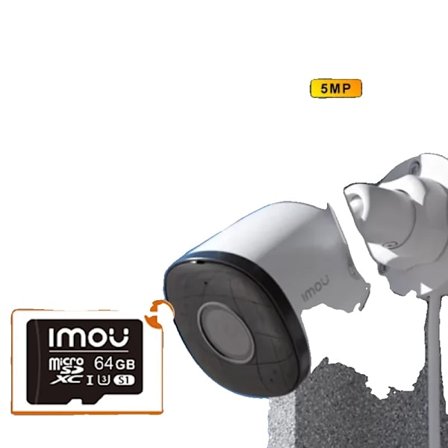 Wifi IP-kamera, 5MP, 8x digital zoom, människodetektering,EU-kontakt, 3.6MM-64g, 3.6mm