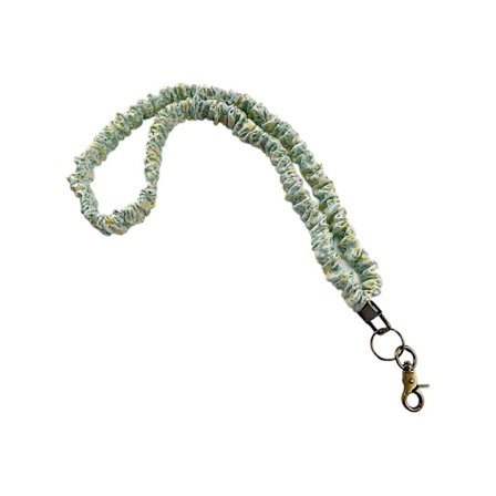 Elastisk plissert telefon-snor med forsterket metallklips for elektronisk utstyr, flerfarget (h})