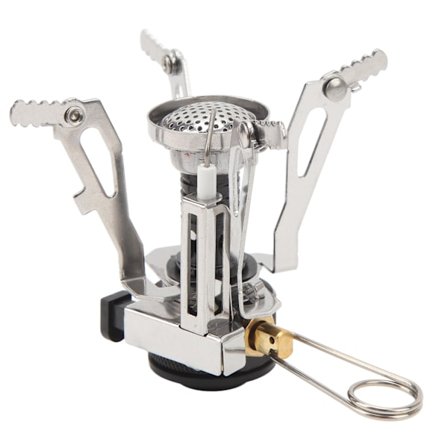 Bærbar Campingkogeplade Mini Camp-kogeplade Vindtæt Lommekogeplade til Camping Picnic Rygsækrejser Vandreture Messingkontakt