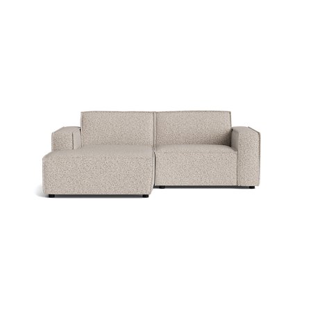 Lyon kleines Chaiselongue-Sofa, links, Puente Hell Greige, kompaktes Design, moderner Stil, platzsparender Bestseller für kleine Räume, 80cm
