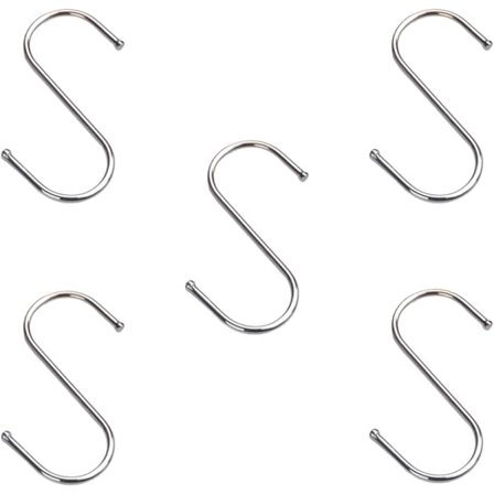 5 stykker rustfri stålkroge, hængekrog, køkkenkroge, til badeværelse, køkken, soveværelse