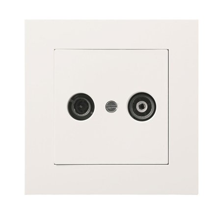 Elko EKO04006 Antenneuttak med kontakt Hvit, 7 dB, Antenneutstyr