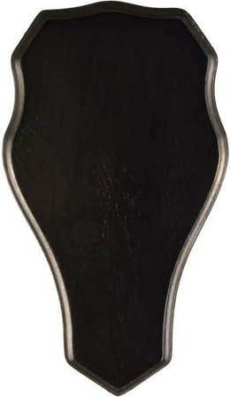 Grey Oak Troféskjold Dåhjort, Mørk Eik 33x19 cm