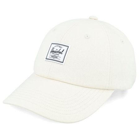 Herschel - Beige unconstructed Keps - Sylas Classic Cap Vintage White Dad Cap @ Hatstore