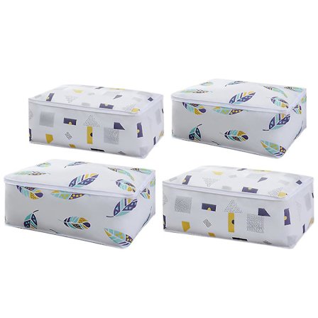 4 stk. Multifunktionelle dyneposer Tøjopbevaringspose Skab Dynearrangørpose Dyneopbevaringspose