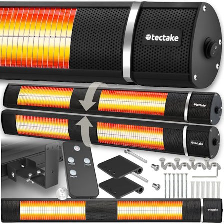 Infravärmare Solaris Horizon 3000W, aluminiumhölje